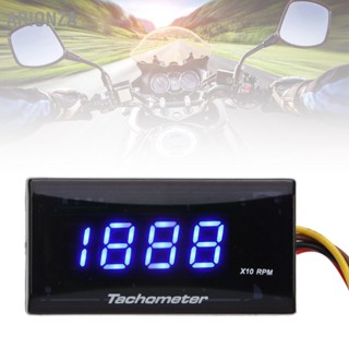 ARIONZA รถจักรยานยนต์ Tachometer DC 12V Ultra Thin LCD กันน้ำ Backlight สำหรับการปรับเปลี่ยน