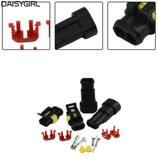 【DAISYG】Connector 10pcs 2-Pin Way Car Waterproof Electrical Plug Kit Accessories