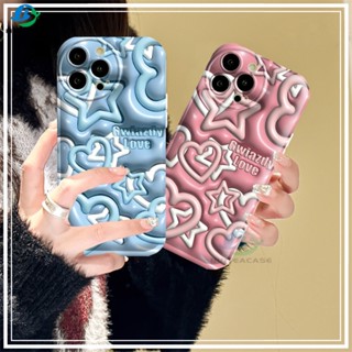เคสซิลิโคน ลายดาวสีฟ้า และสีชมพู สําหรับ OPPO A77S A57 A16 A A16S 16K A54S A17 A5S A12 A3S A12E A92 A52 F1S A53 A33 A31 A9 A5 A15 A15S A54 F9 C1
