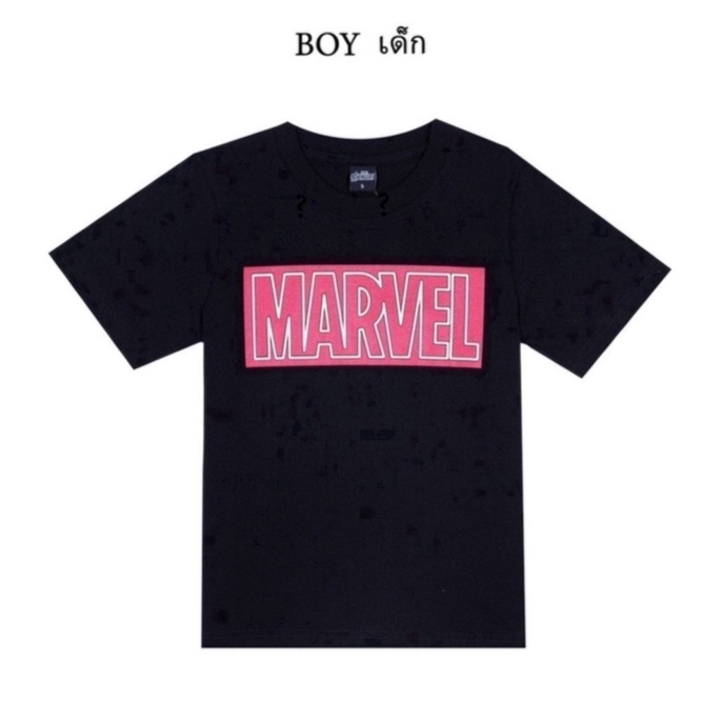 เสื้อยืดผ้าคอตตอน-เสื้อยืดแขนสั้น-เสื้อยืดผ้าฝ้าย-เสื้อยืดผ้านิ่ม-เสือยืดผู้ชาย-marvel-men-amp-boy-glow-in-the-dark-t-shirt