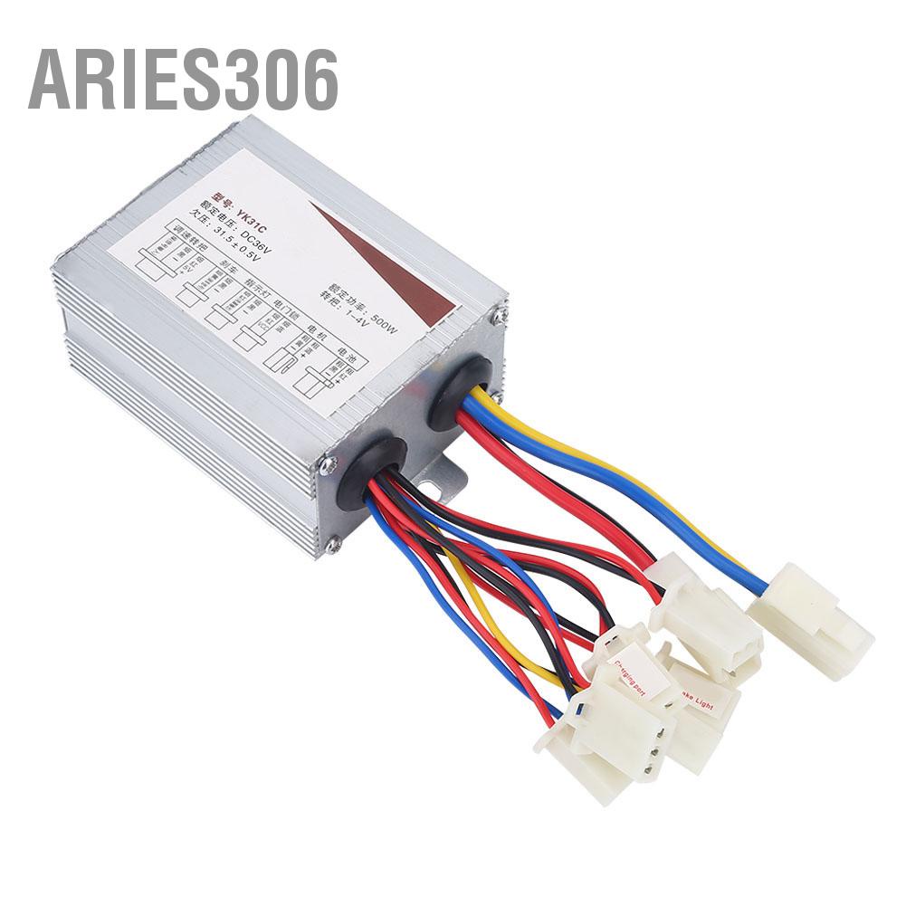 aries306-กล่องควบคุมแปรงมอเตอร์-36v-500w-สำหรับจักรยานไฟฟ้าสกู๊ตเตอร์-e-จักรยาน