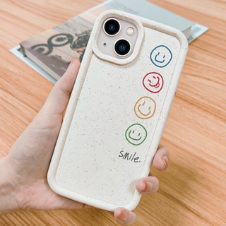 เคสโทรศัพท์มือถือ ซิลิโคนนิ่ม กันกระแทก ลายหน้ายิ้ม สําหรับ iPhone 14 Pro Max 11 13 12 XR X XS 7 8plus SE 2020