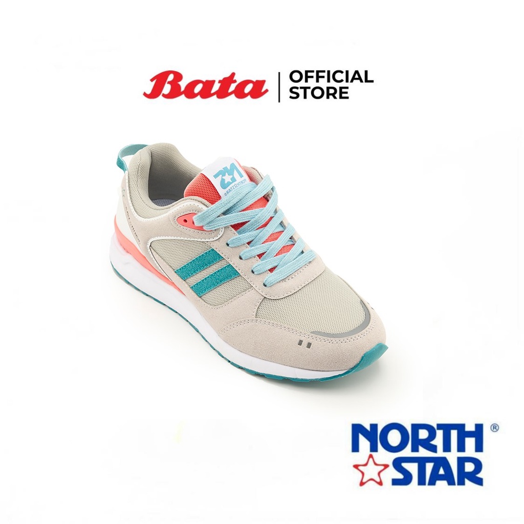 bata-บาจา-ยี่ห้อ-north-star-รองเท้าผ้าใบแบบผูกเชือก-สนีกเกอร์แฟชั่น-สำหรับผู้หญิง-รุ่น-hugo-สีเทา-5392178