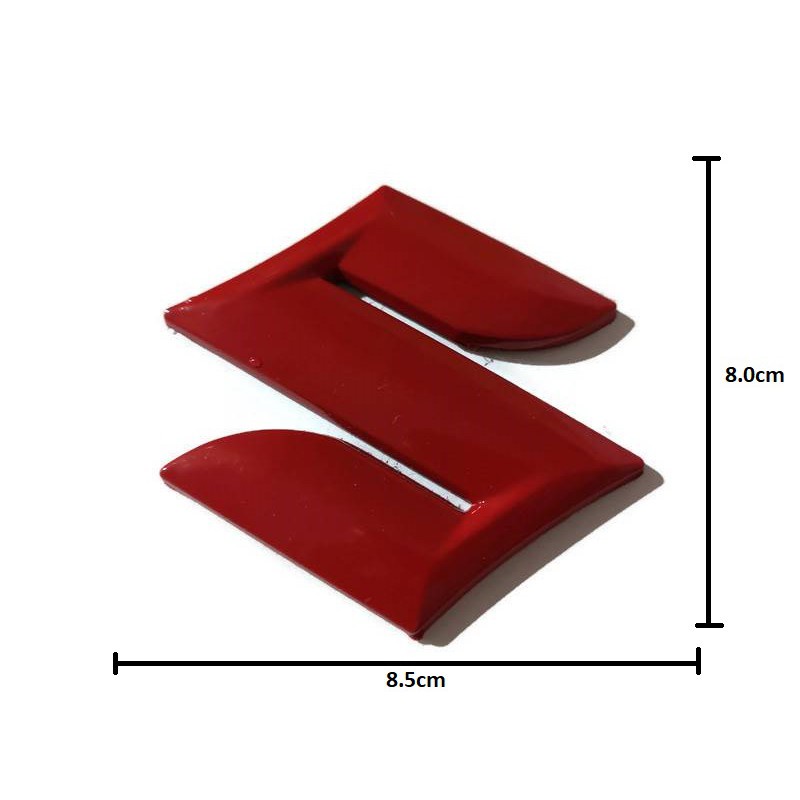 แนะนำ-ป้ายโลโก้-suzuki-สีแดง-ขนาด-8-5-x-8-5-cm-สำหรับรถ-suzuki-swift