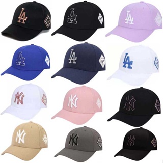 หมวกเบสบอล Mlb NY แบบแข็ง สไตล์เกาหลี สตรีท สําหรับผู้ชาย และผู้หญิง