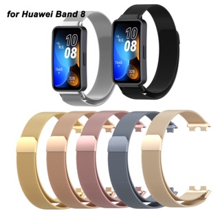 สายนาฬิกาข้อมือ ตาข่าย สเตนเลส สําหรับ Huawei band 8 Smartwatch
