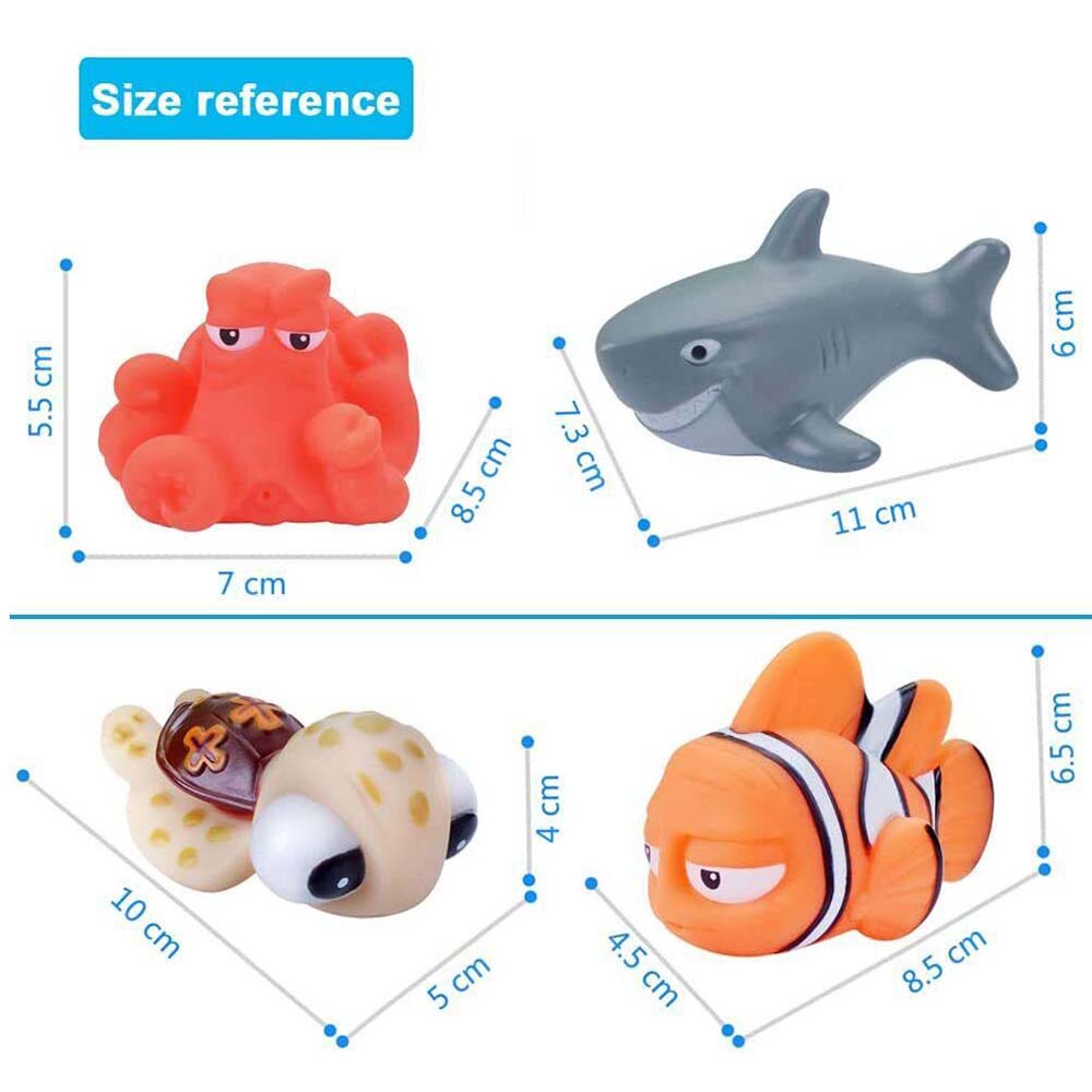 8pcs-underwater-world-baby-bathing-water-spray-floating-ocean-animal-toys-bathing-toys