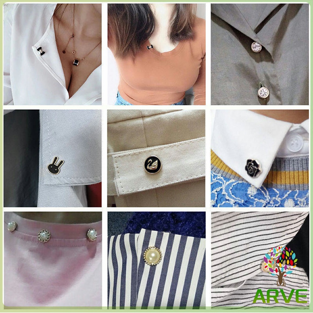 arve-กระดุมผ้าพันคอ-กระดุมติดคอเสื้อ-ชุดละ-10-ชิ้น-fashion-accessories