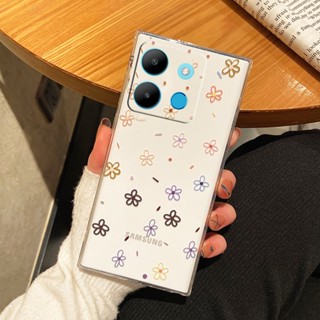 เคสป้องกันโทรศัพท์มือถือ TPU แบบนิ่ม ลายดอกไม้ สําหรับ Infinix Note 30 Pro VIP 30i Hot 30 Play NFC FREE FIRE Smart 7 Plus HD 4G 5G Note30 30Pro