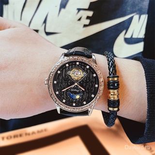 Fensir Brand Watch 503 นาฬิกาข้อมืออัตโนมัติ แบบกลวง หน้าปัดขนาดใหญ่ สําหรับผู้ชาย