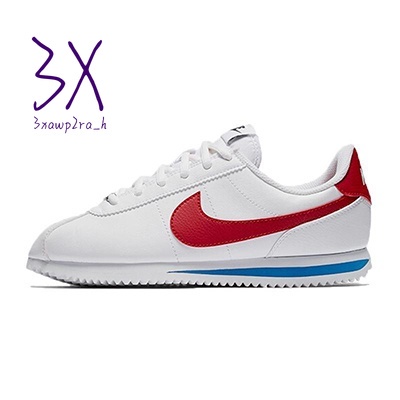 สปอตสินค้า-nike-cortez-forrest-gump-รองเท้าผ้าใบแฟชั่นผู้ชายและผู้หญิงสีขาวและสีแดง-รองเท้า