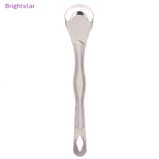 Brightstar ใหม่ แปรงสเตนเลส ใช้ซ้ําได้ สําหรับทําความสะอาดลิ้น ปาก