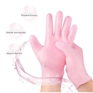 SC40 ถุงมือซิลิโคน เก็บความชุ่มชื่น มาร์กมือ ใช้กับครีมบำรุงผิวด้วยยิ่งดี Keep Moisture Gel Glove