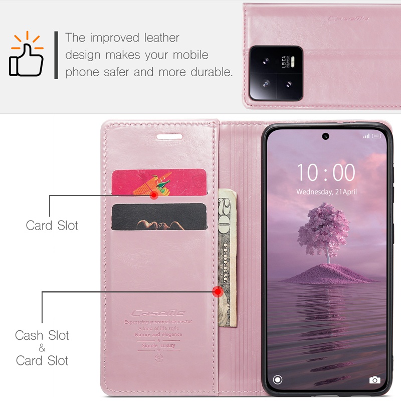 เคสโทรศัพท์มือถือหนัง-ฝาพับแม่เหล็ก-พร้อมช่องใส่บัตร-หรูหรา-สําหรับ-xiaomi-mi-13-pro-lite-13lite-5g-mi-13-13pro-mi13-lite