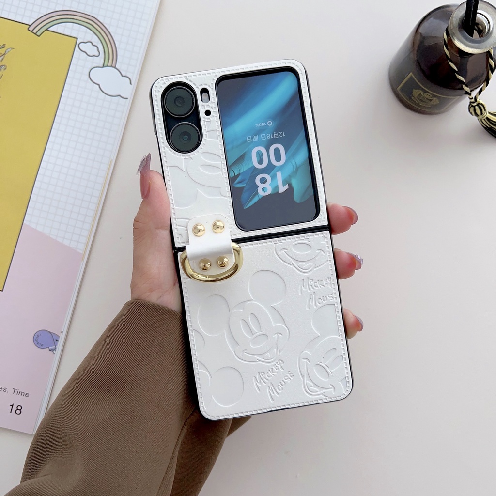 เคสโทรศัพท์มือถือ-ฝาพับ-พร้อมแหวนตั้งโทรศัพท์-สําหรับ-oppo-find-n2-n2flip