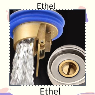 Ethel1 กระชอนวาล์วทางเดียว ระบายน้ํา ป้องกันแมลง ป้องกันกลิ่น สําหรับฝักบัวอาบน้ํา 1 ชิ้น