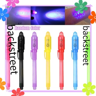 Backstreet ปากกาเมจิก UV แสงสีสุ่ม ของขวัญสําหรับเด็ก ปากกาข้อความที่ถูกต้อง