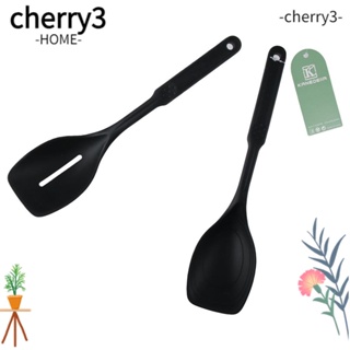 CHERRY3 ช้อนเสิร์ฟ ซิลิโคน ทนความร้อน ปลอดภัย ปลอด BPA ไม่เหนียวติด สําหรับทําอาหาร ในห้องครัว 2 แพ็ค