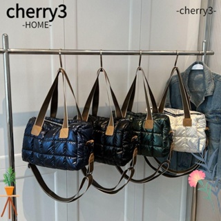 CHERRY3 Hobos กระเป๋าถือ กระเป๋าช้อปปิ้ง ผ้าฝ้าย น้ําหนักเบา จุของได้เยอะ แฟชั่นสําหรับผู้หญิง