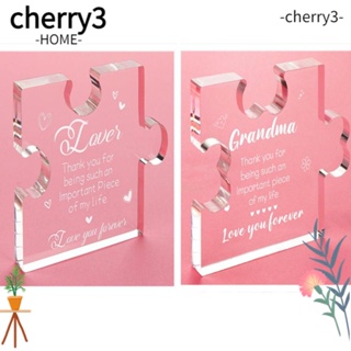 Cherry3 แผ่นอะคริลิคใส รูปคุณยาย สําหรับตกแต่งโต๊ะทํางาน ครบรอบ 2 ชิ้น