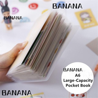 Banana1 สมุดสติกเกอร์พลาสติกใส 40 หน้า สําหรับนักเรียน