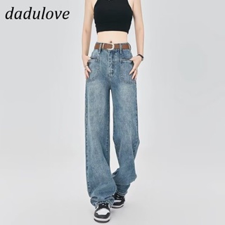 DaDulove💕 New American Ins High Street Retro Washed Jeans Niche High Wide Leg Pants Large Size Trousers