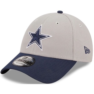 หมวก Dallas Cowboys สีเทากรมท่า สามารถปรับได้ สําหรับผู้ชาย 2 โทน
