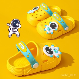 2023ฤดูร้อนรุ่นใหม่ รองเท้าแตะเด็กชายหญิง 2-6ปี รองเท้าแตะกันลื่นลายการ์ตูนน่ารัก AX2275