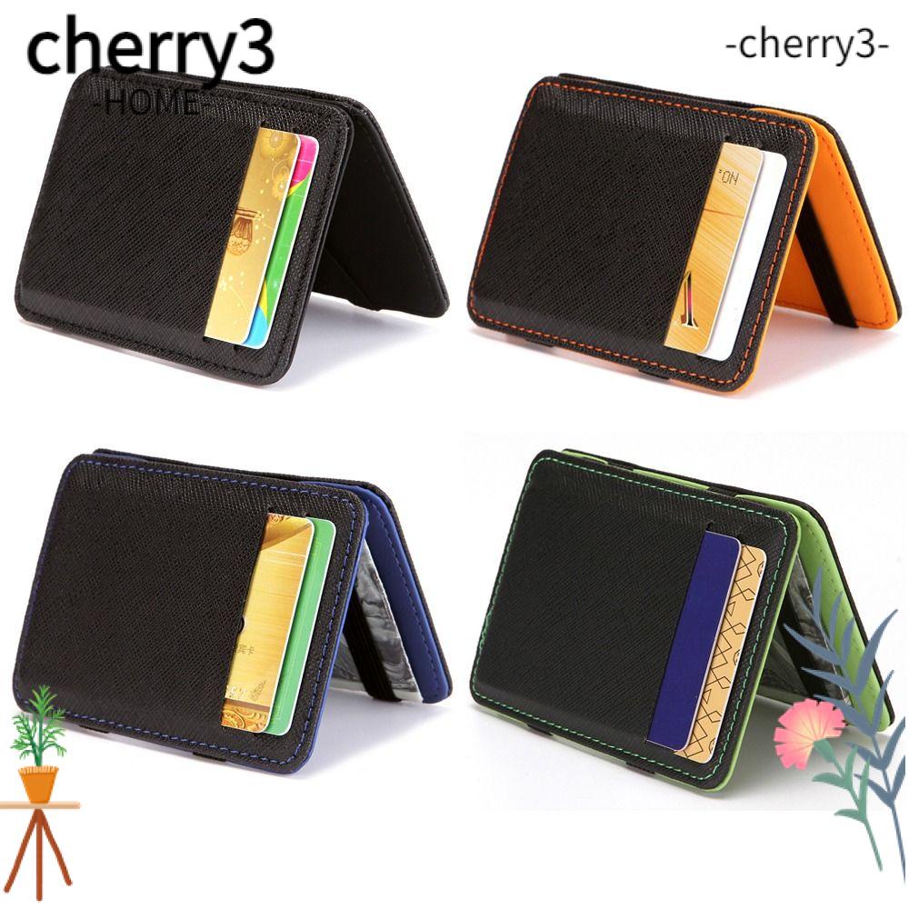 cherry3-กระเป๋าสตางค์-หนัง-pu-แบบบางพิเศษ-สไตล์นักธุรกิจ