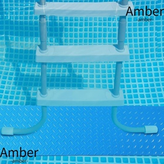 Amber แผ่นบันไดสระว่ายน้ํา PVC แบบหนา กันลื่น ไม่ซีดจาง สีฟ้า สําหรับห้องน้ํา