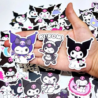 สติ๊กเกอร์ Kuromi คุโรมิ ติดแน่น กันน้ำ ติดกระเป๋าเดินทาง โน้ตบุ้ค (50 ชิ้น) sticker