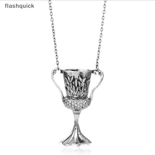 Flashquick แฟชั่นวินเทจ จี้แก้ว เครื่องประดับ สร้อยคอโซ่ Horcrux สําหรับผู้ชาย ผู้หญิง แฟนดี