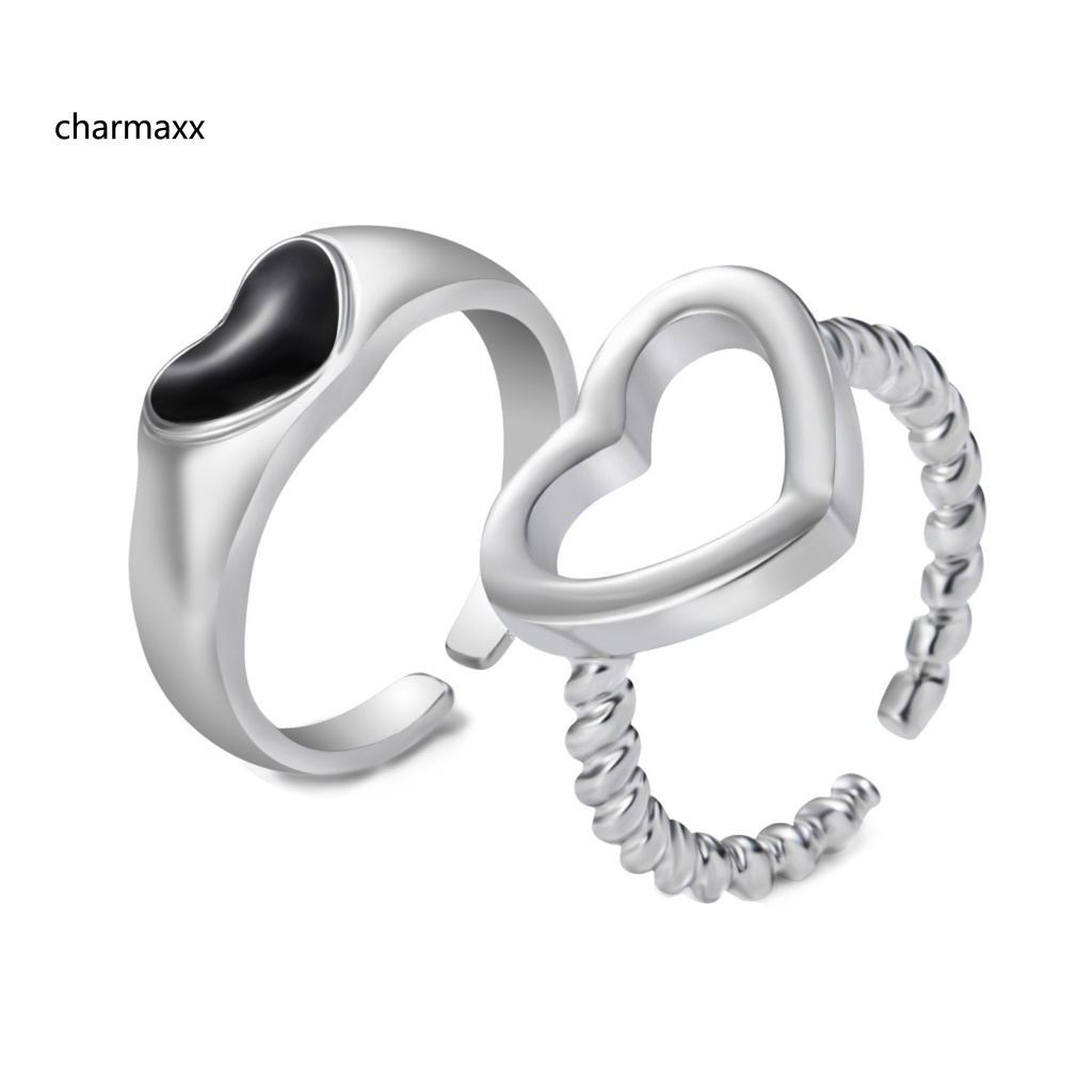 cx-2-ชิ้น-แหวนคู่-ชุบกลวง-หัวใจ-เครื่องประดับ-เปิด-ปรับได้-แหวนนิ้ว-ของขวัญวันวาเลนไทน์