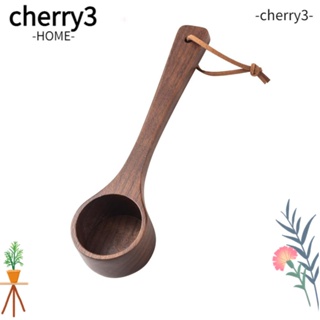 Cherry3 ช้อนตวงเมล็ดกาแฟ แบบไม้ ด้ามจับยาว ทนทาน คุณภาพสูง สําหรับตวงเมล็ดกาแฟ