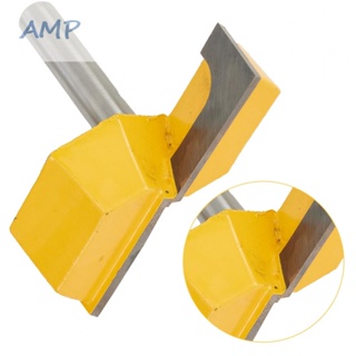 ⚡NEW 8⚡Finger Glue Router Plate Flattening Tool Yellow Carbon Steel 8mm Shank