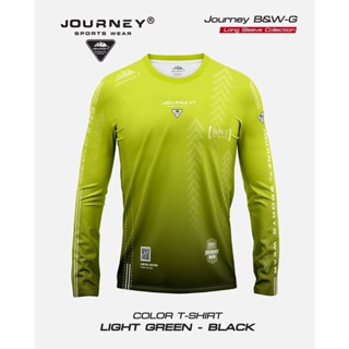 Journey Jersey เสื้อกันหนาว แขนยาว สําหรับผู้ชาย ผู้หญิง เหมาะกับการวิ่ง ออกกําลังกาย ผ้าไฟเบอร์ น้ําหนักเบา ระบายอากาศได้ดี พิมพ์แบบเต็ม