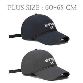 หมวกเบสบอล ปักลาย สไตล์เกาหลี พลัสไซซ์ 60-65 ซม. สําหรับผู้ชาย และผู้หญิง