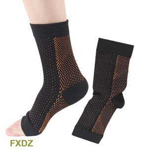 Fxdz ถุงเท้ากีฬา ยิมนาสติก ข้อสั้น ยืดหยุ่น เปิดนิ้วเท้า ป้องกันข้อเท้า