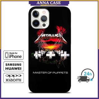 เคสโทรศัพท์มือถือ ลาย Metallica Master Of Puppets 1 สําหรับ iPhone 14 Pro Max 13 Pro Max Samsung Galaxy Note10+ S21Ultra