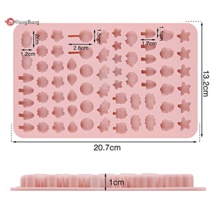 Abongbang แม่พิมพ์ซิลิโคน รูปดาว อมยิ้ม ดอกไม้ ไอศกรีม และไดโนเสาร์ 70 ช่อง สําหรับทําเค้กช็อคโกแลต DIY