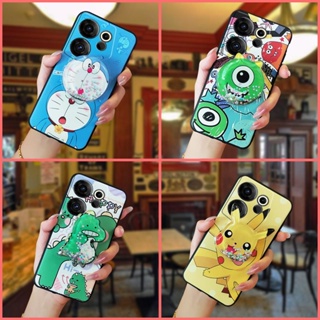 Back Cover Silicone Phone Case For Tecno Camon20 Premier/CK9n glisten Cartoon Fashion Design Kickstand drift sand TPU