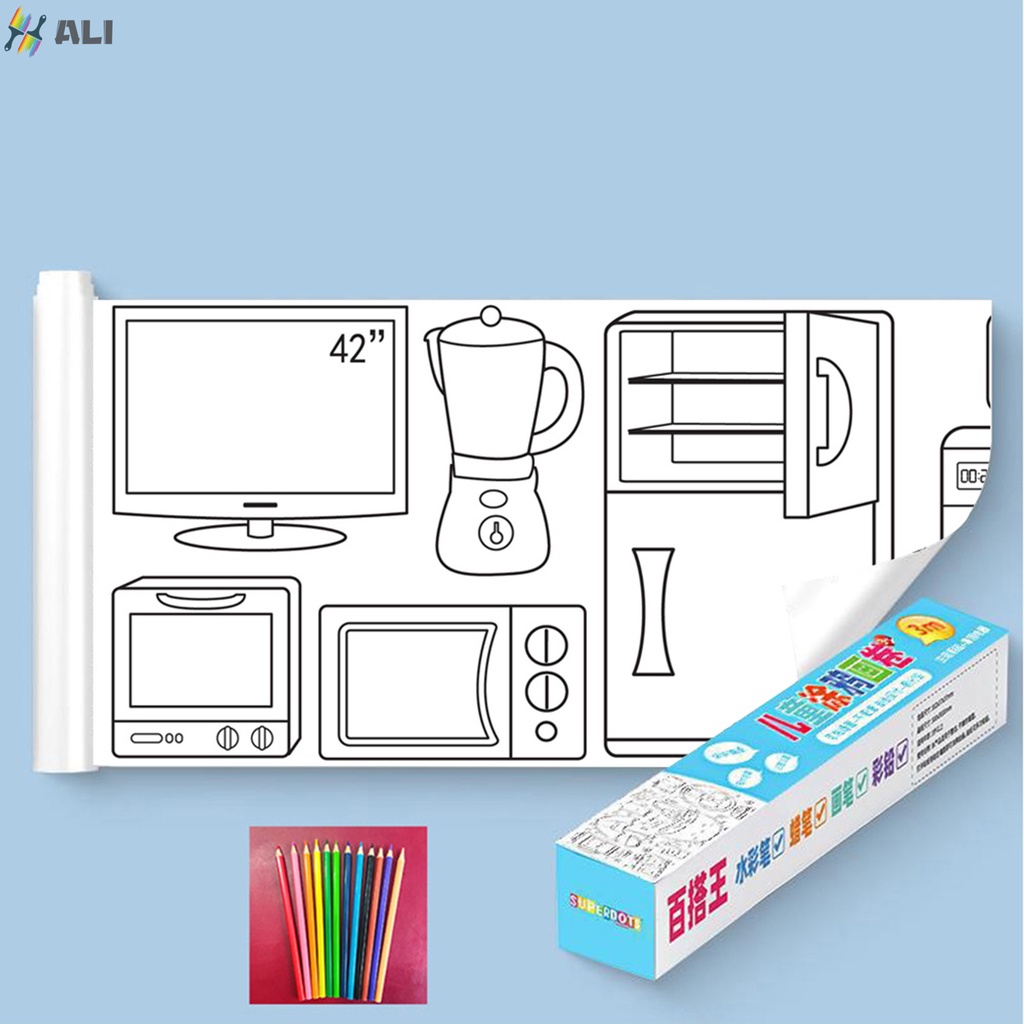 ม้วนรูปภาพ-แบบยาว-ติดง่าย-ปลอดภัย-สําหรับตกแต่งบ้าน