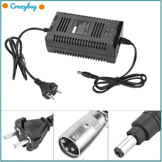 Cr เครื่องชาร์จแบตเตอรี่จักรยานไฟฟ้า 36v 1.8a แบบพกพา เสถียร ปลั๊ก Eu (110v-240v)