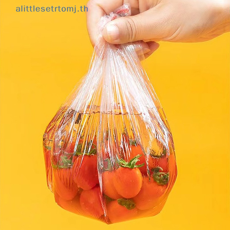alittlese-ถุงพลาสติกใส่อาหาร-แบบใช้แล้วทิ้ง-หลากสี-100-ชิ้น