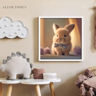 ชุดงานจิตรกรรมเม็ดบีด ทรงเพชรกลม รูปกระต่าย 5D DIY สําหรับตกแต่งบ้าน #F [alloetools.th]