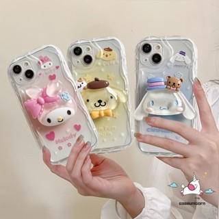 เคสโทรศัพท์มือถือนิ่ม ลายการ์ตูน Melody Pompom Cinnamoroll 3D ขอบโค้ง สําหรับ Realme C35 C51 C55 C53 C17 C11 C25 5i 7i 9i C15 C31 6i 5 5s C30 C33 C12 C20 C25Y C25s C21 C21Y C3 C1 C2