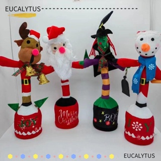 Eutus ตุ๊กตากระบองเพชรเต้นรํา ซานต้า กวาง สโนว์แมน ขนาด 40 ซม. สําหรับตกแต่งบ้าน ของขวัญเด็ก