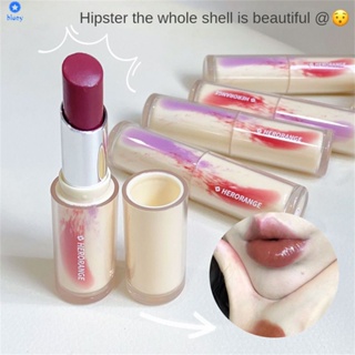 Herorange Moisturizing Mirror Lip Tint Jelly Doodle Lip Nude Color Lipstick Female 【bluey】