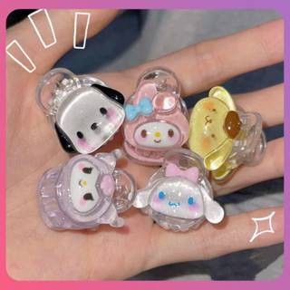 สร้างสรรค์ Sanrio น่ารักจับขนาดเล็กกิ๊บการ์ตูน Kuromi Pochacco Melody Cinnamoroll สาวหัวใจนักเรียน Ins หวานกิ๊บสูงหางม้าสิ่งประดิษฐ์ [COD]