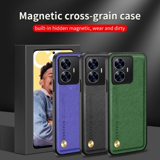 เคสโทรศัพท์มือถือหนัง กันกระแทก พร้อมที่ตั้งวางแม่เหล็ก สําหรับ Realme C55 C 55 55C 4G 6.72 นิ้ว RMX3710 RealmeC55